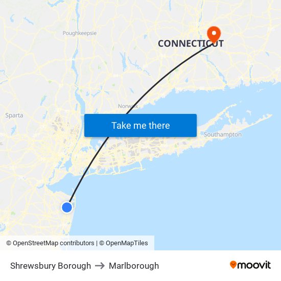 Shrewsbury Borough to Marlborough map