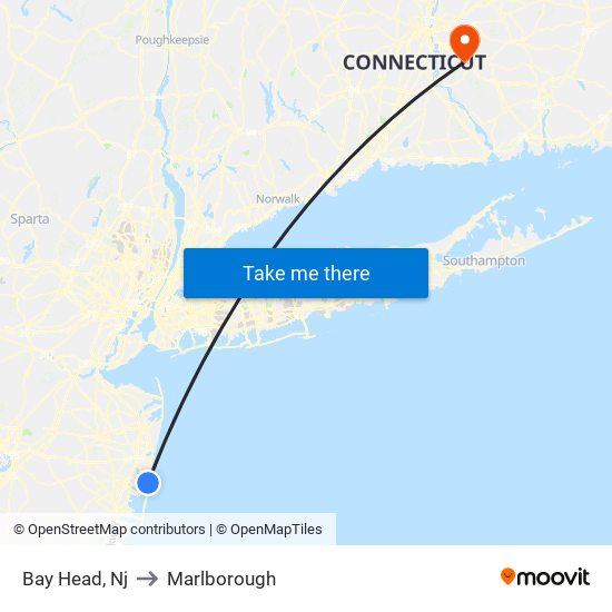 Bay Head, Nj to Marlborough map