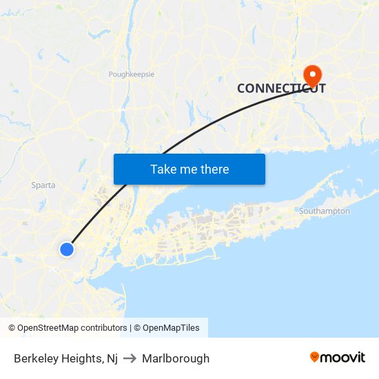 Berkeley Heights, Nj to Marlborough map