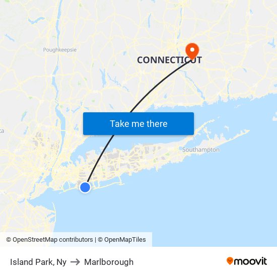 Island Park, Ny to Marlborough map