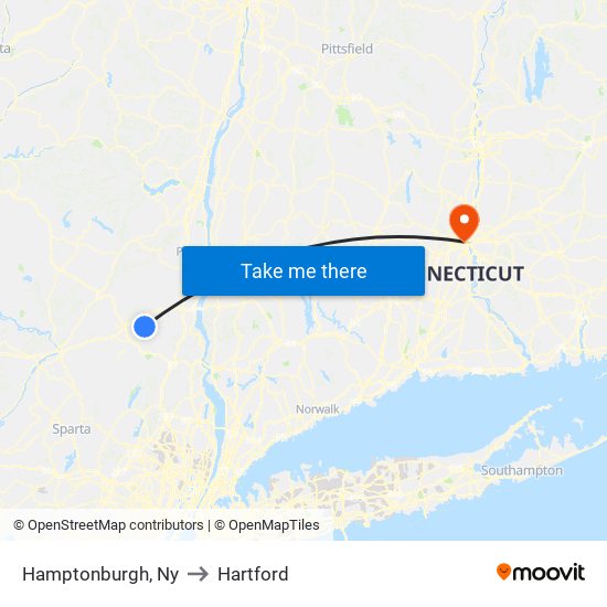 Hamptonburgh, Ny to Hartford map