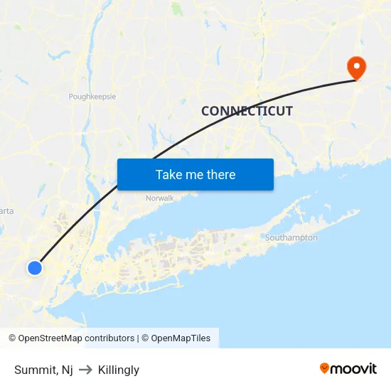 Summit to Killingly map
