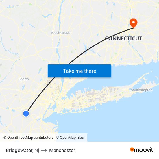 Bridgewater, Nj to Manchester map