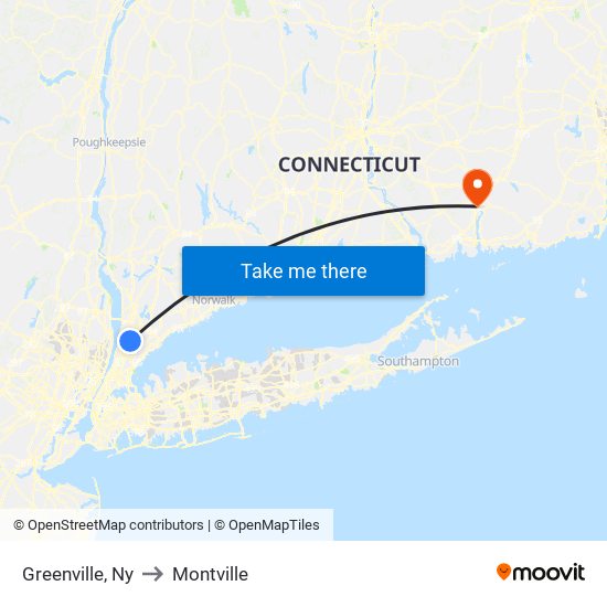 Greenville, Ny to Montville map
