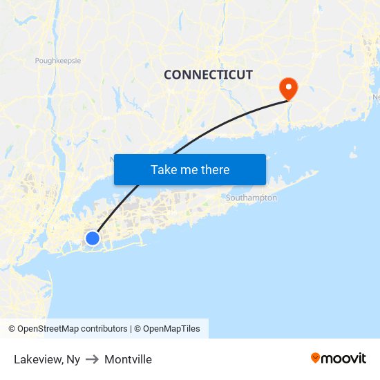 Lakeview, Ny to Montville map