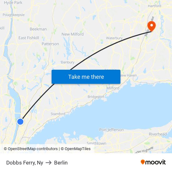 Dobbs Ferry, Ny to Berlin map