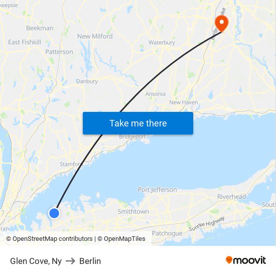 Glen Cove, Ny to Berlin map