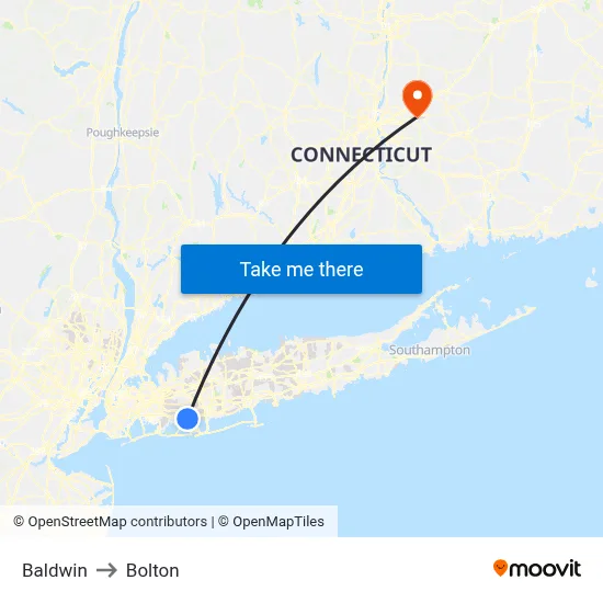 Baldwin to Bolton map