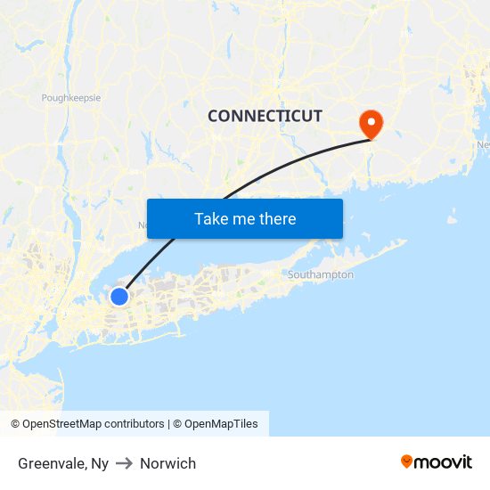 Greenvale, Ny to Norwich map