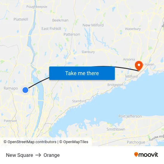 New Square to Orange map