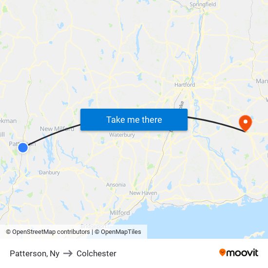 Patterson, Ny to Colchester map