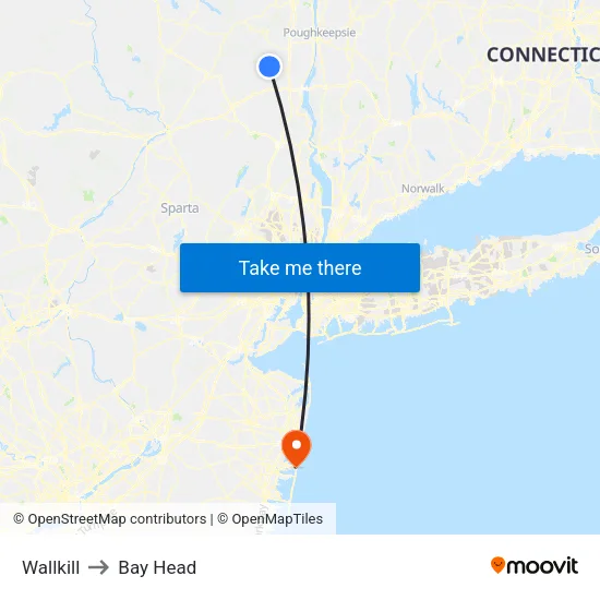 Wallkill to Bay Head map