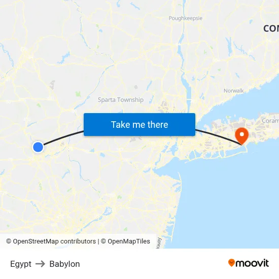 Egypt to Babylon map