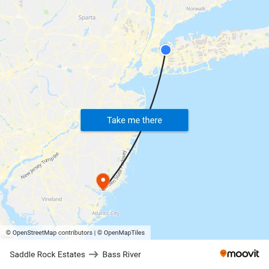 Saddle Rock Estates to Bass River map