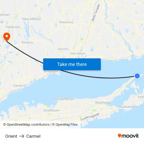 Orient to Carmel map
