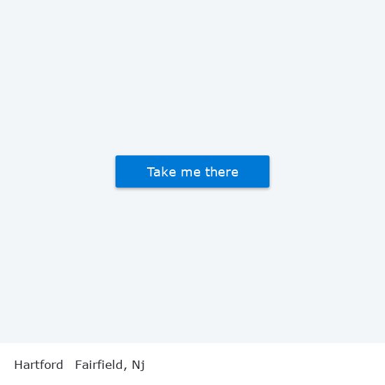 Hartford to Fairfield, Nj map