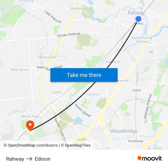 Rahway a Edison con transporte - City 75758 City 75972