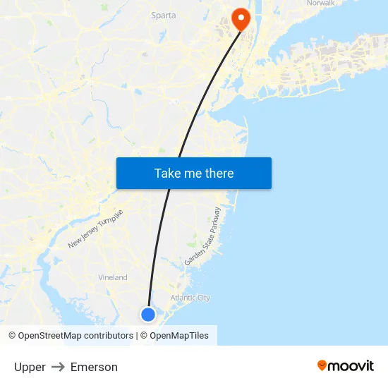 Upper to Emerson map