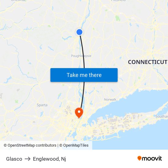 Glasco to Englewood, Nj map