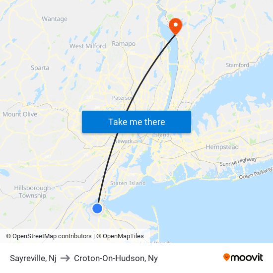 Sayreville, Nj a CrotonOnHudson, Ny, New York New Jersey con