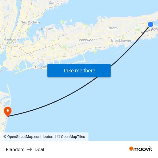 Flanders to Deal map