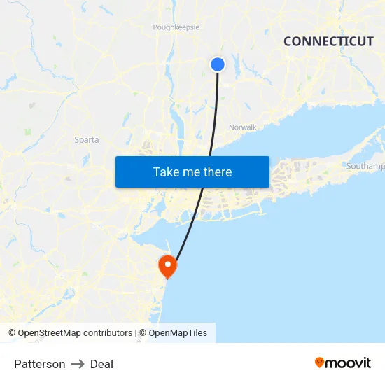 Patterson to Deal map