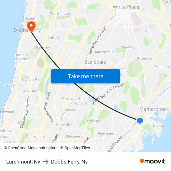 Larchmont Ny to Dobbs Ferry Ny New York New Jersey with