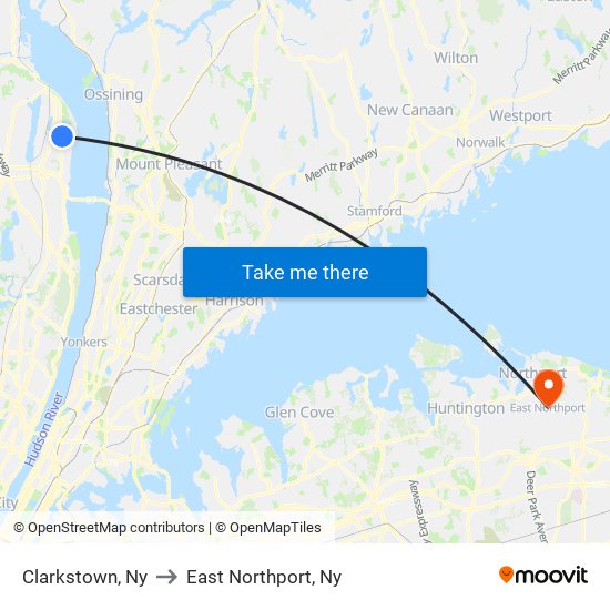 Clarkstown, Ny to East Northport, Ny map