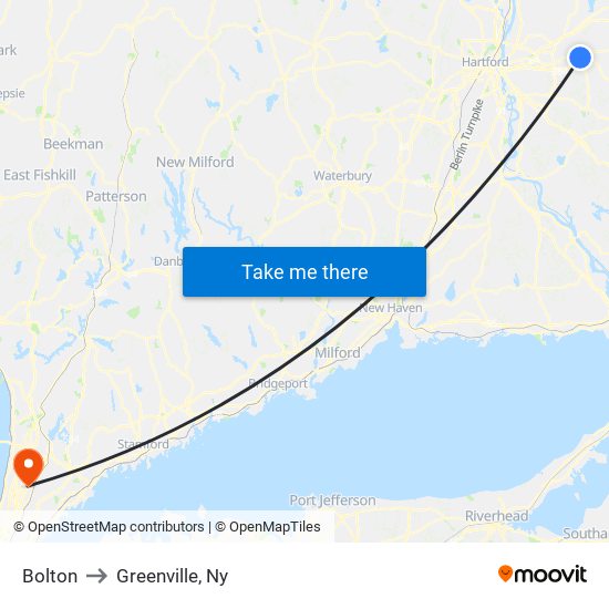 Bolton to Greenville, Ny map