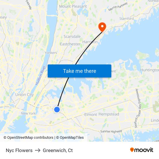 Nyc Flowers to Greenwich, Ct map