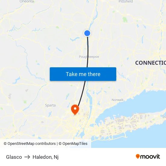 Glasco to Haledon, Nj map