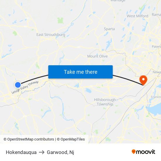 Hokendauqua to Hokendauqua map