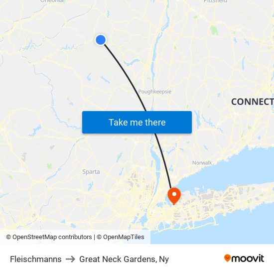 Fleischmanns to Great Neck Gardens, Ny map