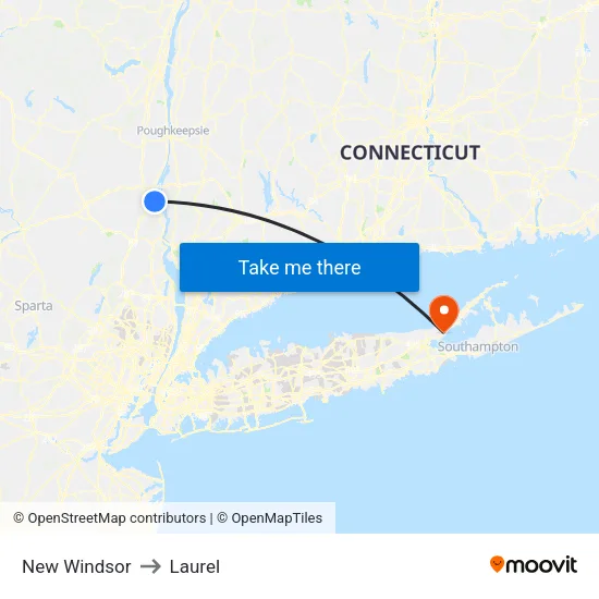 New Windsor to Laurel map