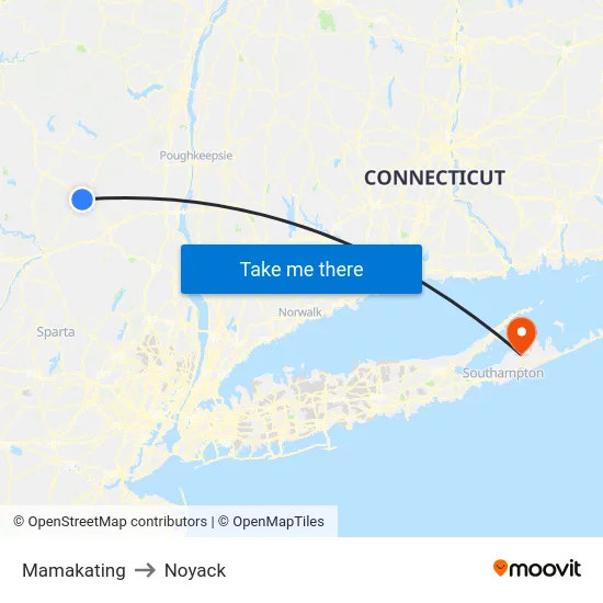 Mamakating to Noyack map