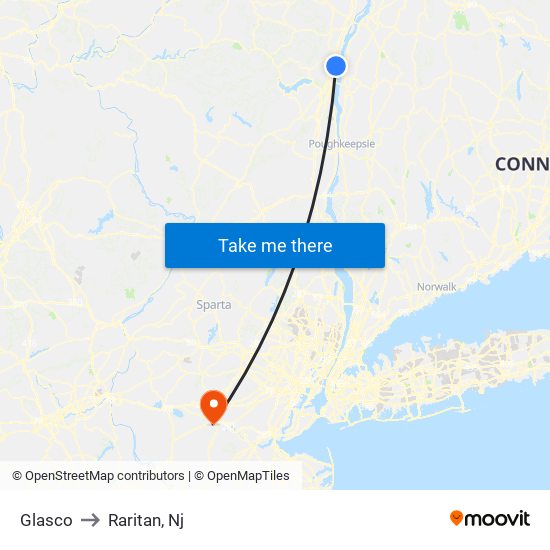 Glasco to Raritan, Nj map