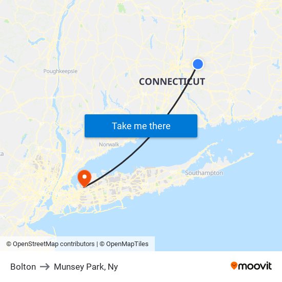 Bolton to Munsey Park, Ny map