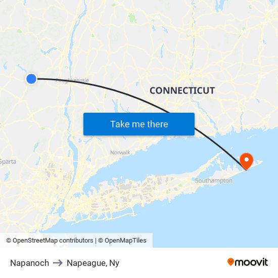 Napanoch to Napeague, Ny map