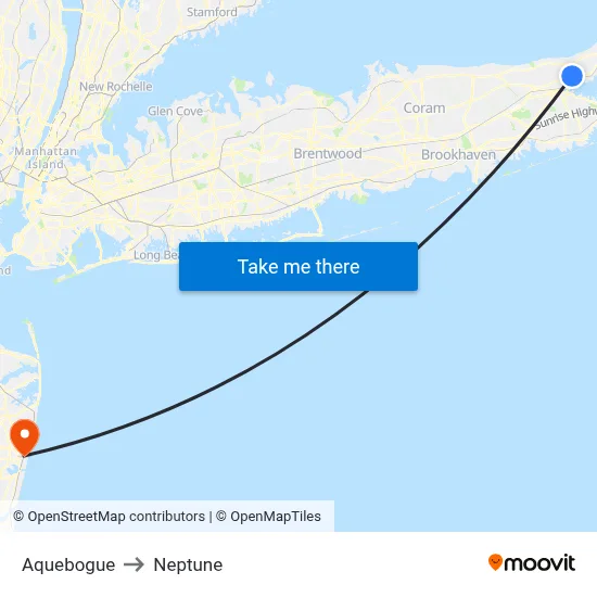 Aquebogue to Neptune map