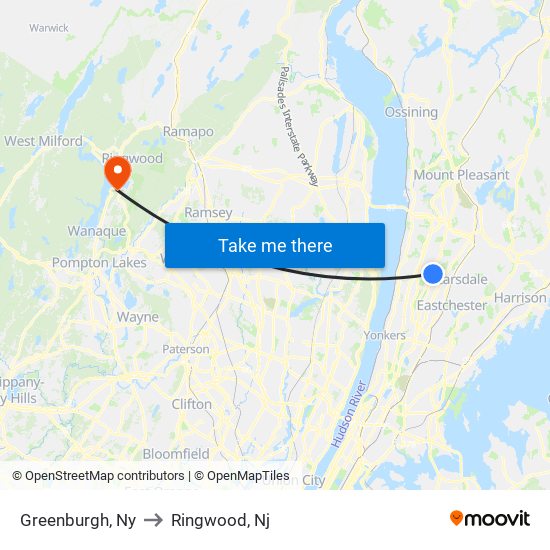 Greenburgh, Ny to Ringwood, Nj map