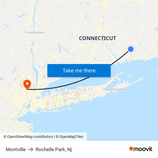 Montville to Rochelle Park, Nj map