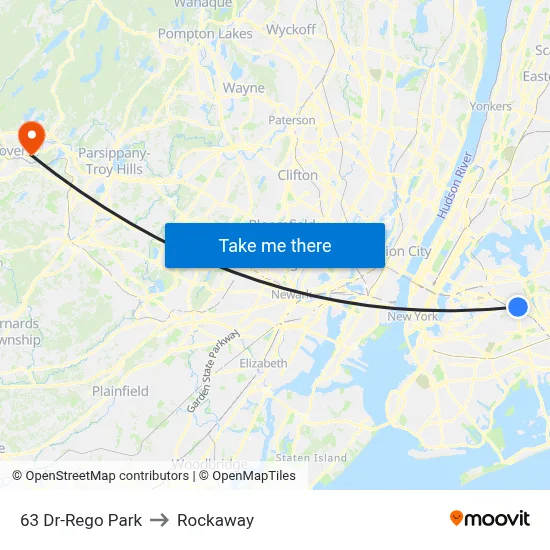 63 Dr-Rego Park to Rockaway map