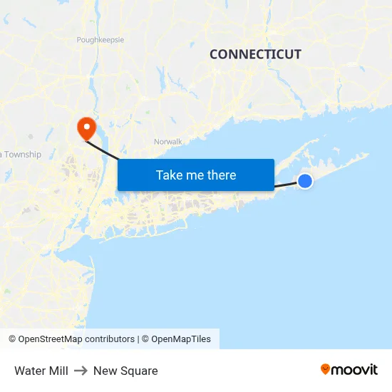 Water Mill to New Square map