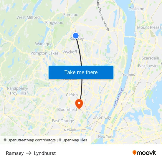 Ramsey to Lyndhurst map