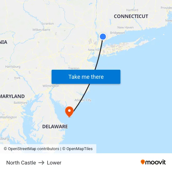 North Castle to Lower map