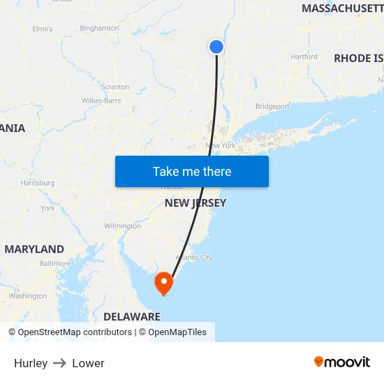Hurley to Lower map