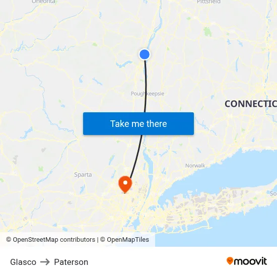 Glasco to Paterson map