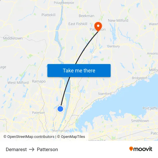 Demarest to Patterson map