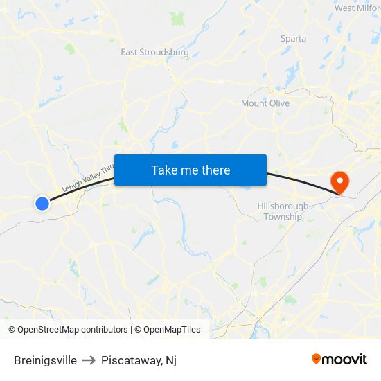 Breinigsville to Breinigsville map