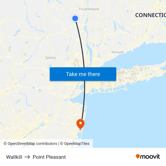 Wallkill to Point Pleasant map